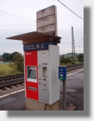 Fahrkartenautomat mit “Wetterschutz”